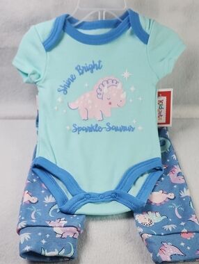 Kidgets Multicolor Girls 2pc. Onsie And Leggins Set